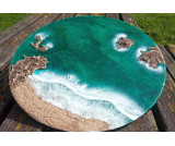 Cuadro resina playa 3D arte...