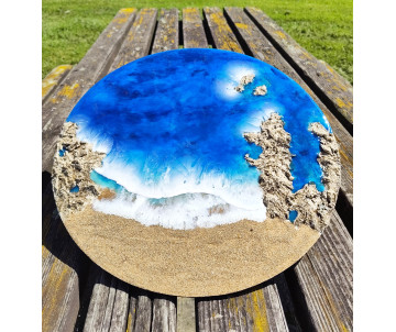 Cuadro playa resina  Ocean Art