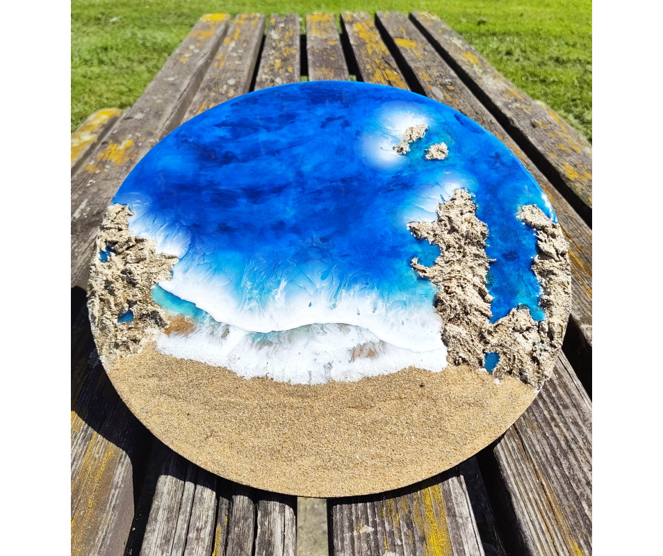 Cuadro playa resina  Ocean Art