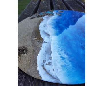Cuadro resina playa Ocean Art