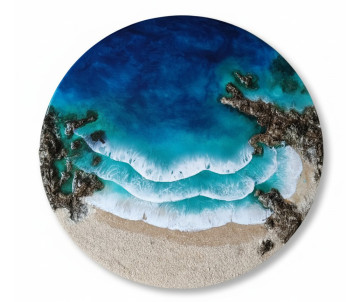 Cuadro resina playa Ocean Art