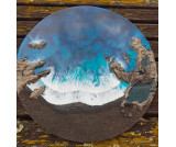 Cuadro resina 3D playa...
