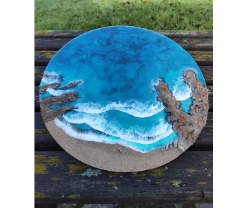 Arte Oceánico 3D Redondo...
