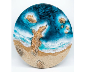 Cuadro Ocean Art:  Costa azul