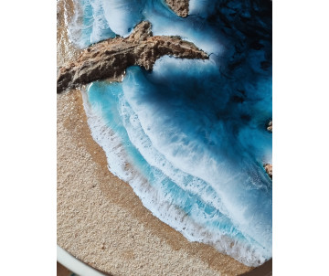 Cuadro Ocean Art:  Costa azul