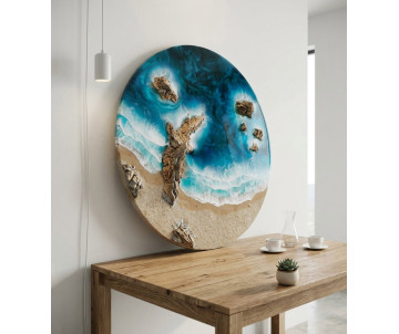 Cuadro Ocean Art:  Costa azul